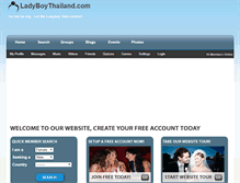 Tablet Screenshot of ladyboythailand.com